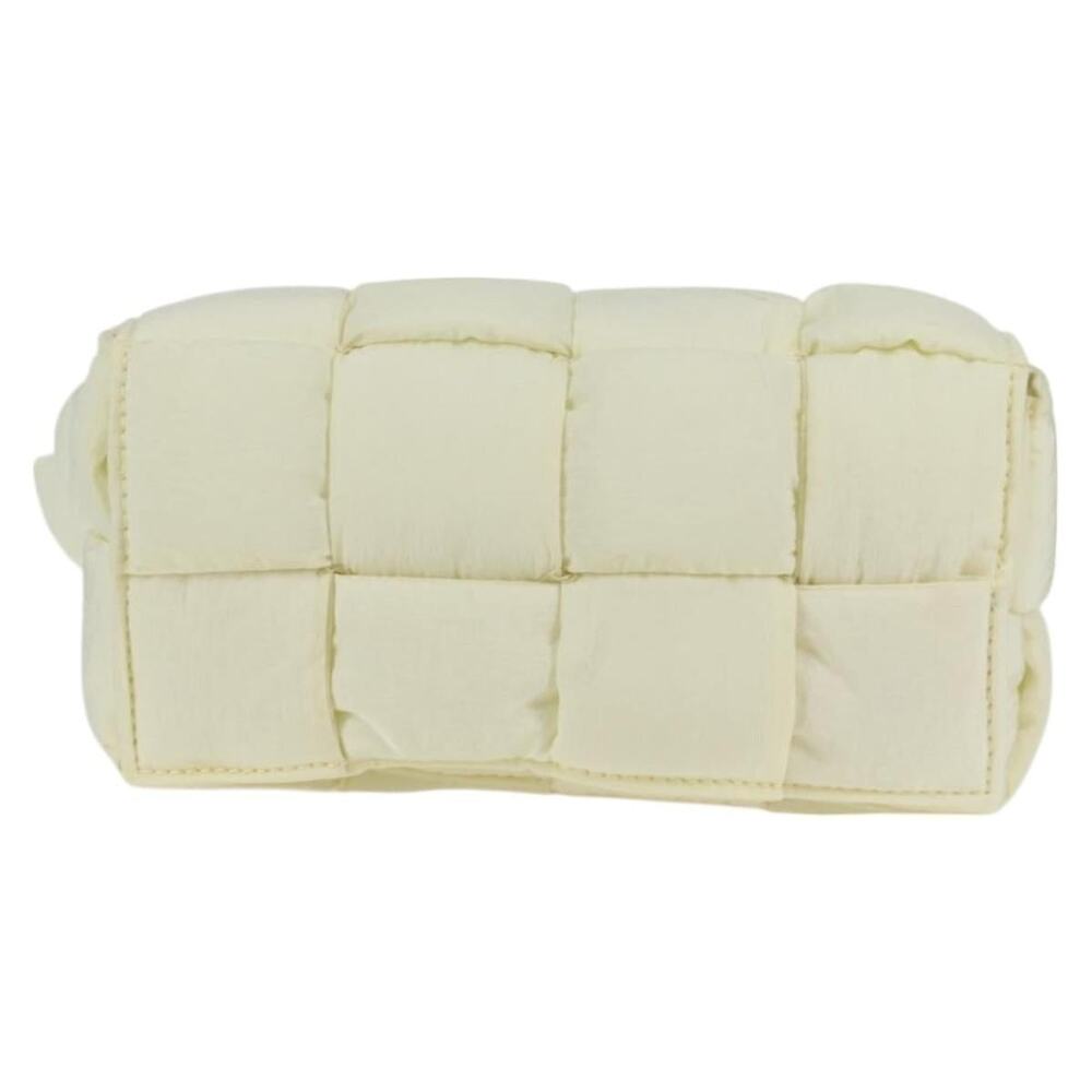 Bottega Veneta Intrecciato Cassette Shoulder Bag Cream
